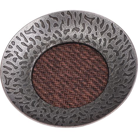 6pcs Retro Tea Cup Coasters Drink Coasters Cup Coasters Mats Keep Tabletop Dry Zinc Alloy Rattan Craft Kung Fu Tea Set Accessories (1/5)