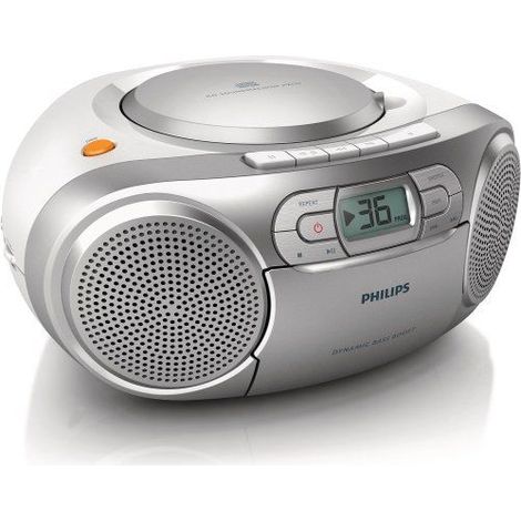 Radio kassette cd tragbar silber - Philips - AZ127/12