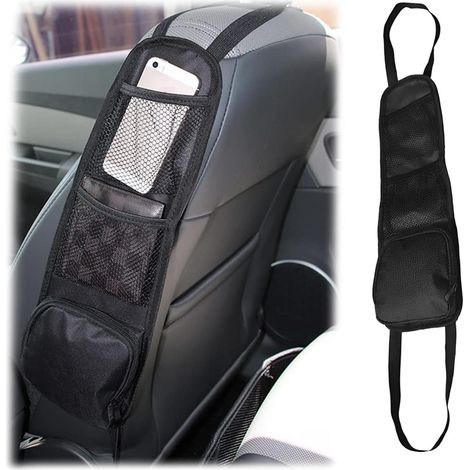 Sac de rangement suspendu pour siège auto, accessoire auto, pochette filet multifonctionnelle, pochette universelle pour téléphone portable avec mouchoirs en papier, sac en filet pour camion, SUV et f