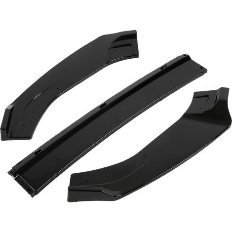 Pare-chocs Avant 3 Sections Spoiler Lèvre Kit pour VW Golf MK7 MK7.5 GTD R 2013-2020, Noir Brillant, Abs, Remplacement (1/5)