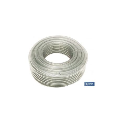 Einschichtiger Kristall-PVC-Schlauch 10 x 14 mm/50 m