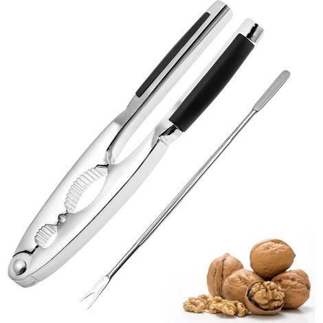 Nutcracker with Non-Slip Handle Stainless Steel Fork (1/5)