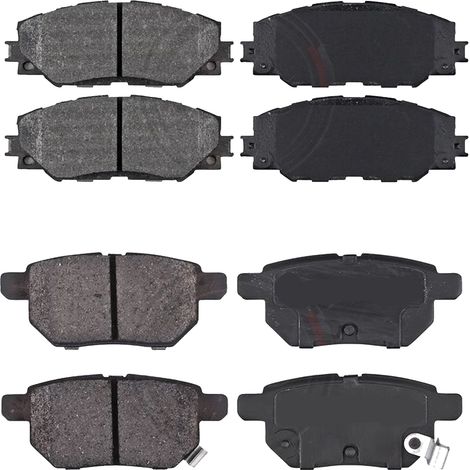 KIT PASTIGLIE FRENO ANTERIORI E POSTERIORI compatibile con VW BORA / PASTIGLIE FRENANTI AUTO OEM P 85 072,P 85 020 / SOSTITUZIONE DIRETTA / BASSA POLVERE / SILENZIOSO