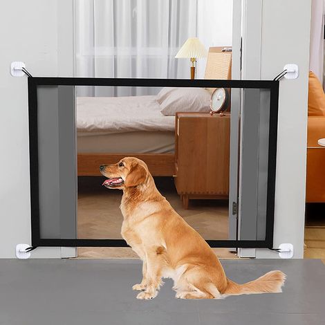 Porte De Sécurité Pour Animaux - Maille En Nylon Durable - Pour Porte Intérieure Ou Passage - 110 X 72 Cm Ou 180 X 72 Cm - 1 Pièce (1/5)