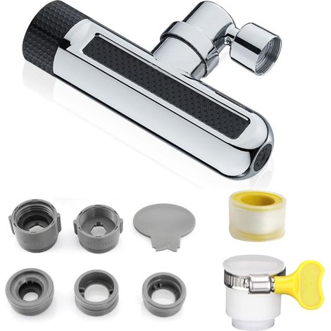 Haiaveng Aérateur de Robinet 6 Modes Anti Éclaboussures pour Évier Cuisine (1/5)