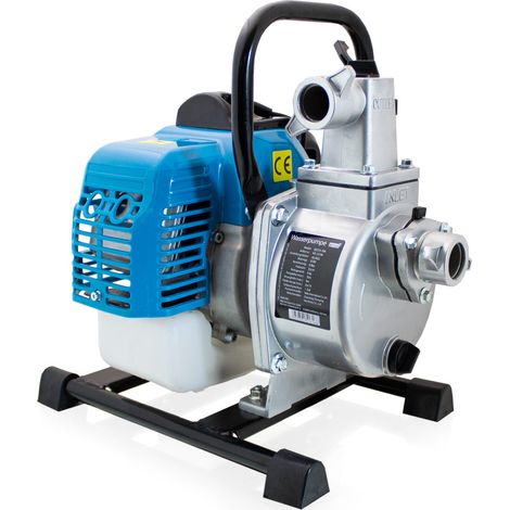Benzin Wasserpumpe 32ccm Motorpumpe Benzinwasserpumpe Gartenpumpe Garten Bis 6000 Liter/h 1,0 Zoll Förderlänge 30m 1,23 PS