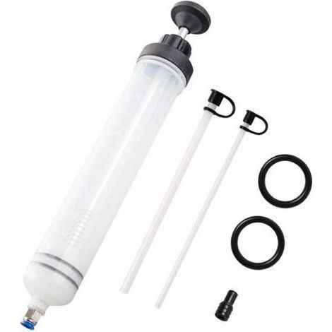 Seringue a Huile 500ML Huile Aspiration Seringue-Pompe de Transfert,Seringue Liquide de Frein avec Tube Extension-Seringue de Vidange Pompe à Main (1/5)