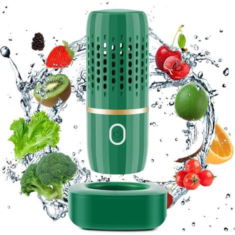 Nettoyeur de fruits et légumes - Nettoyage des légumes - Nettoyant anti-pesticides - Laveuse de légumes - Technologie de purification - Élimine les pesticides - Portable - Pour le nettoyage des légume (1/5)