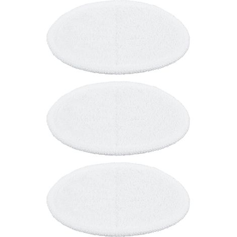 Lot de 3 lingettes de rechange blanches pour vadrouille vapeur Bissell 2124/2039A, chiffons de nettoyage pour tête (1/5)