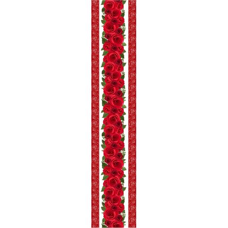 Chemise De Table - Fleur De Rose - 33 X 180 Cm - Pour Mariage Anniversaire Décoration De Table De Cuisine Ou Salle À Manger - 1 Pièce (1/5)