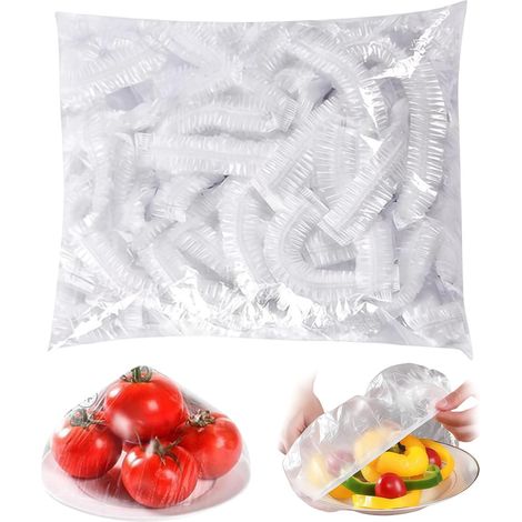 Paquete de 200 bolsas de PE reutilizables con banda elástica - Herméticas para refrigerios, almuerzos y almacenamiento en el congelador (1/5)