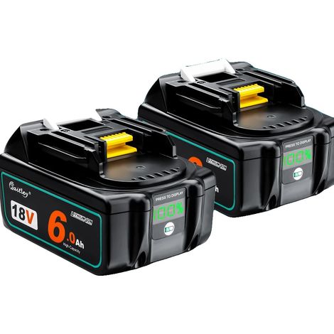 Batterie rechargeable, capacité de 9Ah, performance améliorée, 2 PCS 6Ah batteries (1/2)