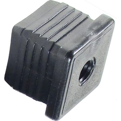 Embout taraudé pour tube carré 25x25 - M10