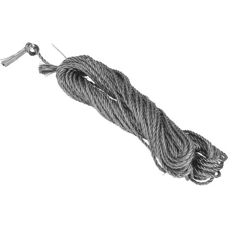 Corde en fibre de carbone graphite, légère, conductrice, résistante aux hautes températures, diamètre 4 mm (1/5)