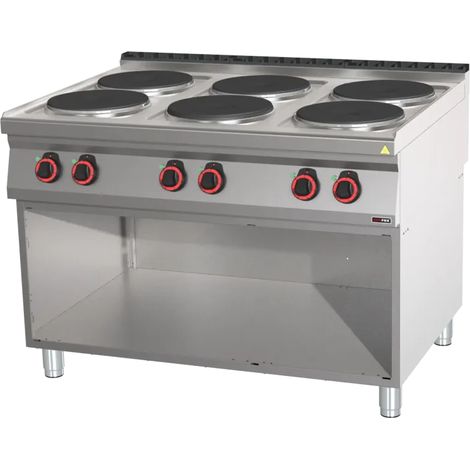 Fourneau électrique 6 feux REDFOX - SP 90/120 E - REDFOX