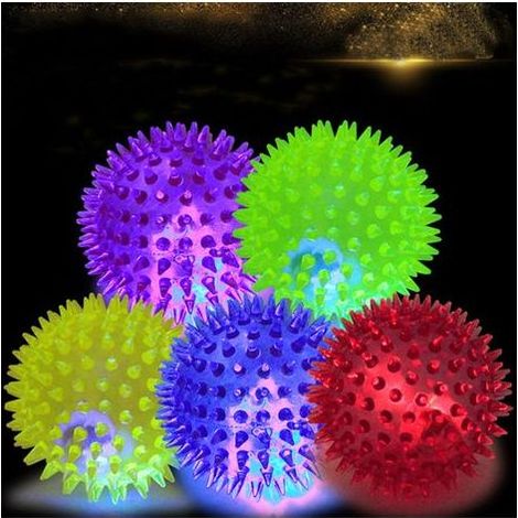 Balle lumineuse LED pour chien, jouet rebondissant clignotant pour chien (1/5)