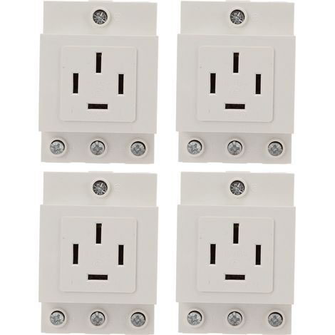 Minuterie de prise ignifuge 440VAC 30A 416 (4 pièces) haute capacité de surcharge, installation facile, matériau résistant au feu. (1/5)