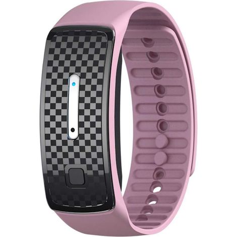 MINKUROW Braccialetto Repellente Per Zanzare Ad Ultrasuoni, Braccialetto Repellente Per Insetti Elettronico Intelligente Usb Per Bambini E Adulti (Rosa) (1/3)