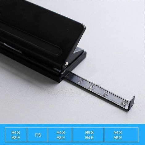 Perforatrice métallique réglable à 6 trous avec repère de positionnement, pour classeur à anneaux A5 - Recharges de feuilles (1/5)