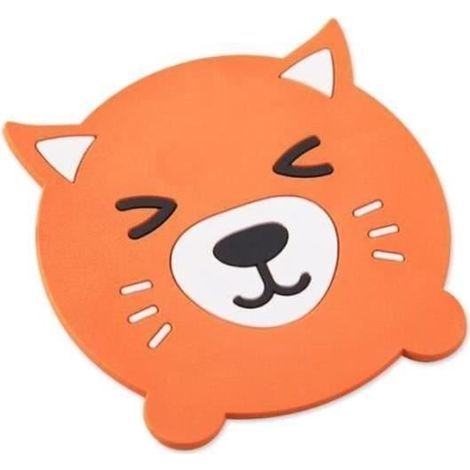 Napperon de Table - SET DE TABLE - Modèle 05 - Silicone - Animal Cartoon - Rond (1/4)