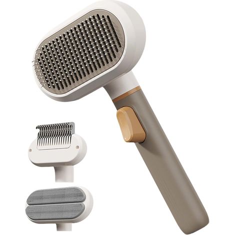 Brosse De Toilettage Pour Chien Et Chat - Peigne De Toilettage À 3 Têtes (1/5)