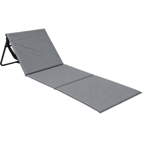 Tappetino da spiaggia pieghevole imbottito con schienale 149.5x50