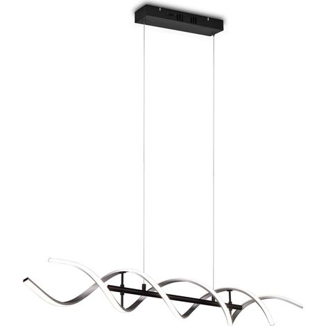 Lampada a sospensione LED, alluminio, alluminio spazzolato, L104 cm, Sequence (1/4)