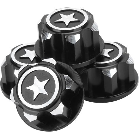 cache-moyeux de roue en alliage d'aluminium, accessoire compatible avec la voiture RC Traxxas X Maxx 1/10 (noir)