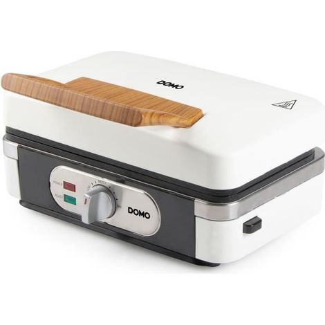 Appareil 3-en-1 - DOMO - DO9277C - Croque - gaufre - gril - 1100 W - Blanc (1/5)