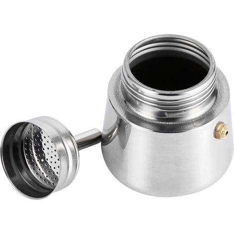Espressokocher aus Edelstahl für Herd, Haushalt und Büro (100 ml) (1/5)