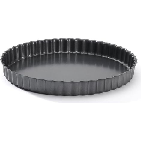 1 Moule à tarte rond, fond amovible, acier revêtu antiadhésif, diamètre 24 cm, cuisson four (1/5)