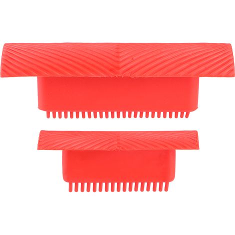 Lot de 2 pinceaux en caoutchouc imitation bois pour peindre soi-même les murs et les meubles (1/4)