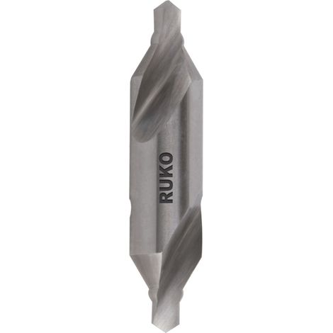 RUKO Zentrierbohrer DIN 333 HSS Form A mit Verstärkungswulst Ø 1,6 x 35,5 x 4,0 mm