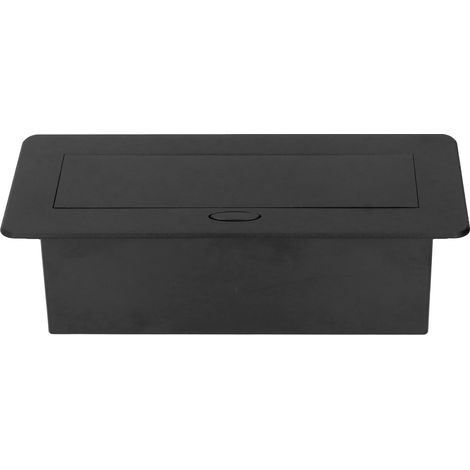 Langsam öffnende, wasserdichte, moderne Unterputz-Steckdosenleiste, Tischsteckdose mit USB-Ladeanschlüssen, für Büro und Zuhause. (1/5)
