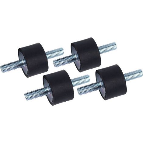 Lot de 4 Amortisseurs Anti-Vibration M8 (30x20mm) - Caoutchouc Durable pour Compresseur/Pompe à Air-Crezuo (1/4)