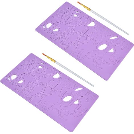Silikonform für Buchstaben-Fondant, Alphabet A–Z, Silikonform für Fondant zum Dekorieren von Geburtstags- und Jubiläumstorten sowie zur Herstellung von Süßigkeiten (1/5)