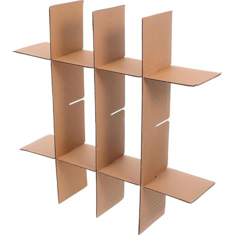 5 Pack Cardboard Separators for Moving Boxes, Glasses and Tableware Packaging, Stable Protection for Glassware and Shipping (1/5)