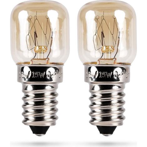 [NON UTILIZZATO] Lampada da forno E14 15W - Confezione da 10 lampade da forno resistenti al calore fino a 300 gradi per forni, grill, lampade di sale, microonde, 2700K - lampada da forno