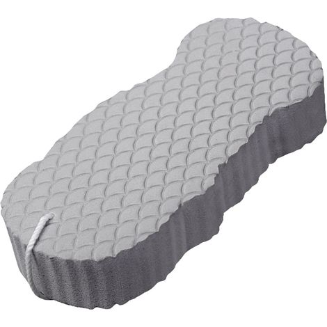 Éponge de bain exfoliante douce, brosse pour éliminer les peaux mortes du corps, éponge de douche réutilisable pour adultes et bébés (1/5)