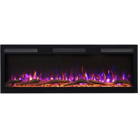 Cheminée électrique encastrable et murale Marjorie 183cm - 1400/1600W (1/5)
