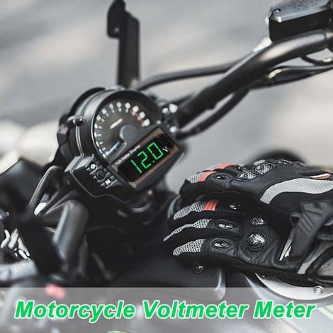 Voltmètre Numérique Voiture - DC 12 V, Vert - Affichage LED 4-28V - Convient pour Véhicule Moto Camion Aucunely (1/5)