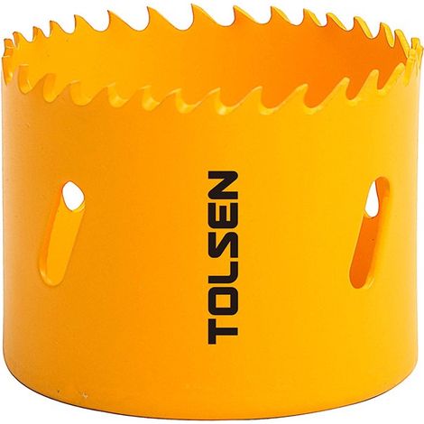 Corona perforadora bimetal 17mm, HSS M3, 38mm de profundidad, 4-6 TPI, en caja, TOLSEN