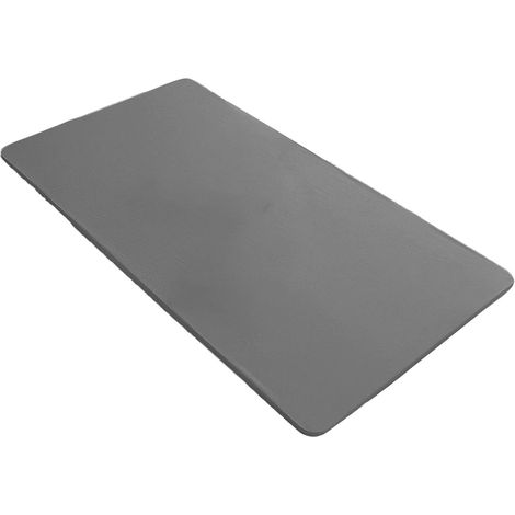 Elastique Nappe de Table Cuir PU Nappe Rectangulaire Imperméable Résistant à l'huile Couverture Gris,60x120cm (1/4)