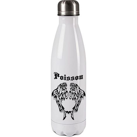 Bouteille isotherme en inox - Poissons by Cbkreation