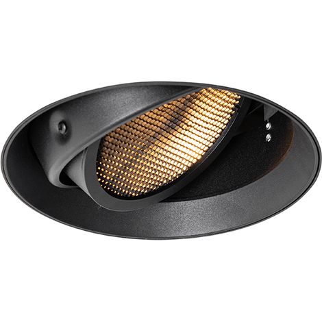Modern Recessed Spotlight Black GU10 AR111 Round Trimless - Oneon Honey (1/4)
