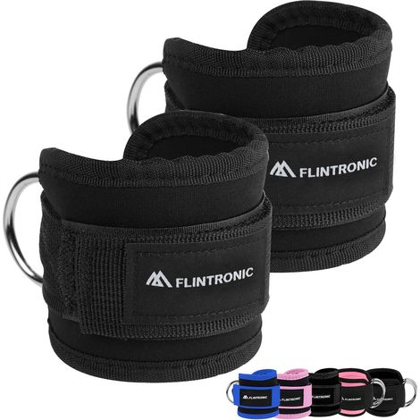 Pulley Ankle Strap for Weight Training, Adjustable Gymnastics Ankle Strap, Weightlifting Straps with Double D-Ring, Ankle Straps, Accessories for Fitness, Sport, Gym, Exercise, Pull-ups (1/5)