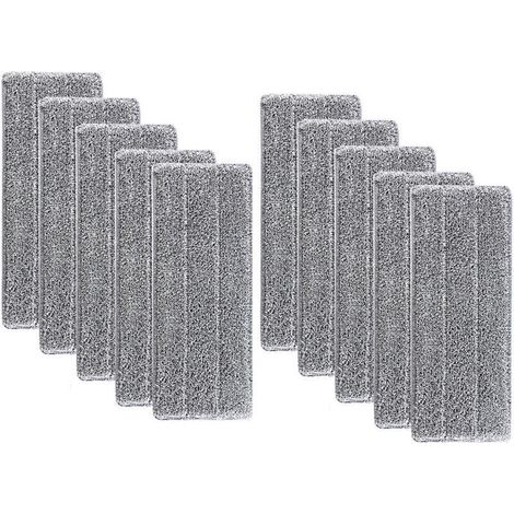 Mikrofaser-Wischmoppköpfe – 10er-Pack, kompatibel mit Flachmopps, waschbar und wiederverwendbar