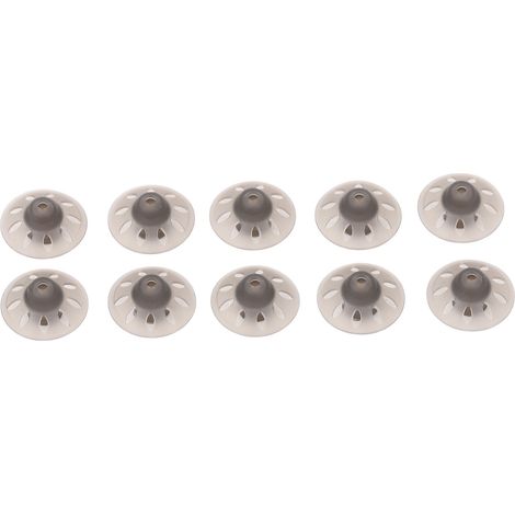 10 embouts auriculaires noirs ouverts de 6 mm pour appareils auditifs Phonak, amplificateurs de son et accessoires compatibles (1/5)