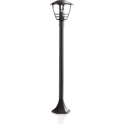 Poteau extérieur Creek noir (nécessite 1 ampoule E27 de 60 watts) (1/4)