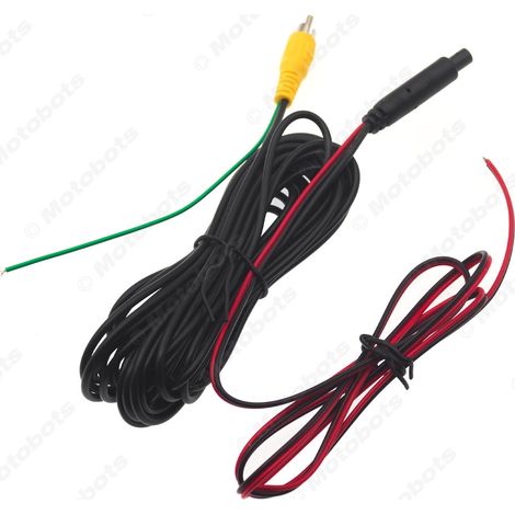 Câble d'extension de 6 mètres compatible avec l'alimentation vidéo de caméra de recul BMW 4P vers RCA (1/4)